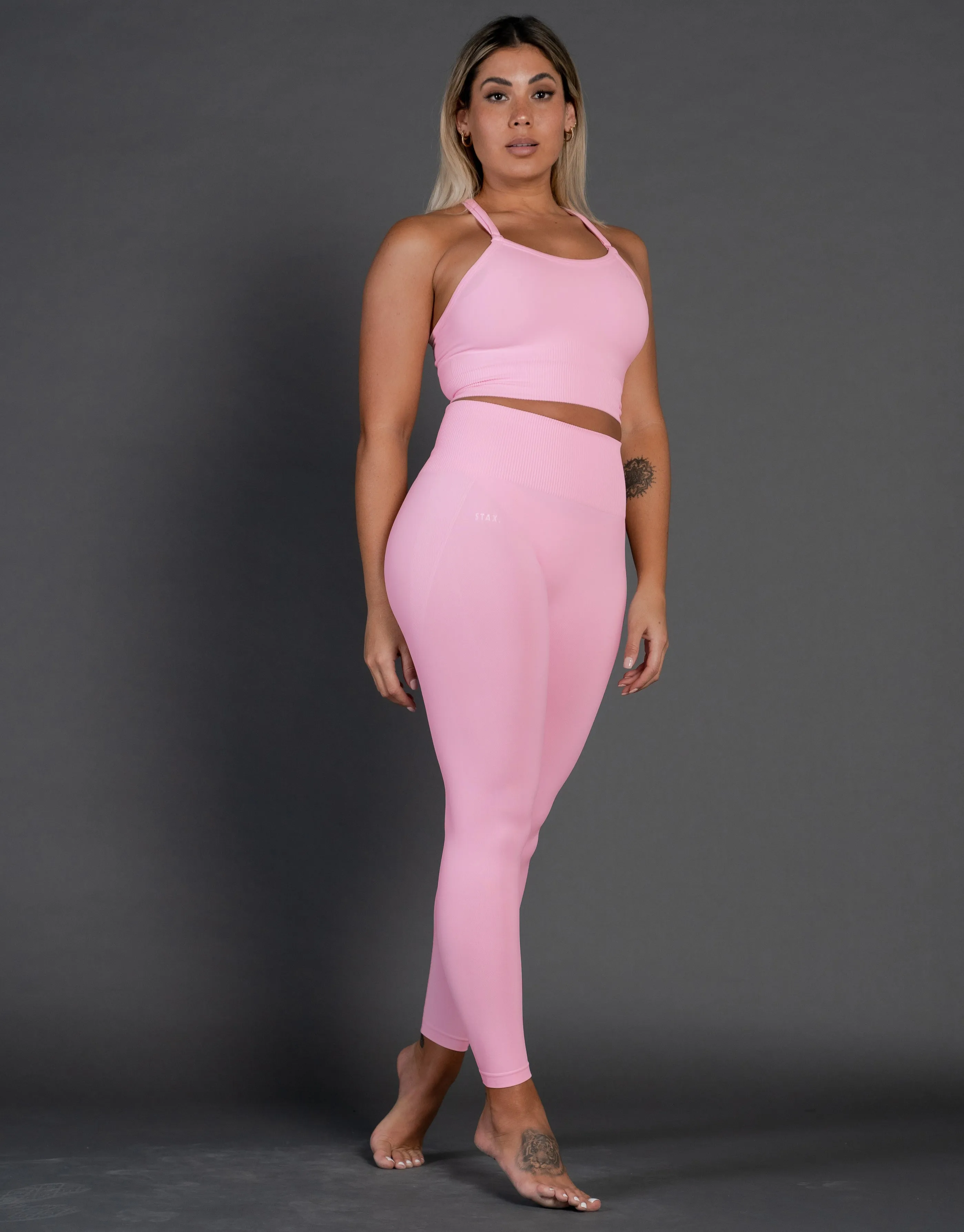 Premium Seamless V4 Tights - Taffy Pink