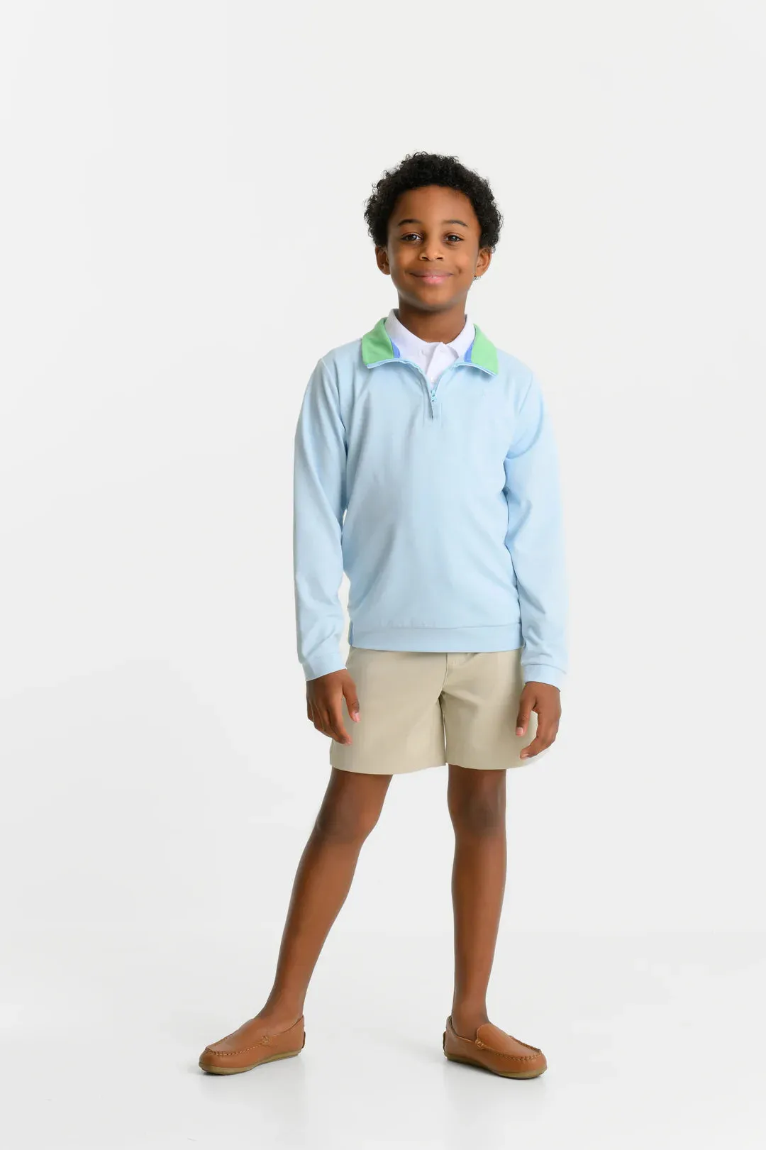 Prepletic™ Hayword Half-Zip (Unisex), Buckhead Blue with Buckhead Blue Stork