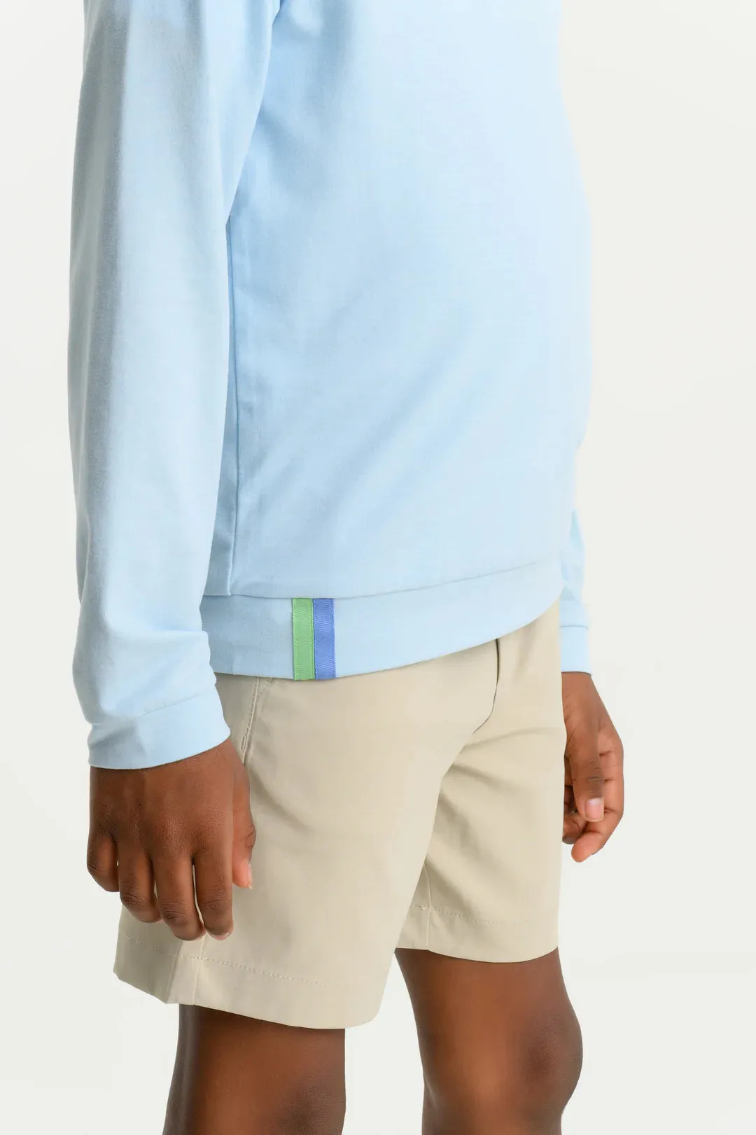 Prepletic™ Hayword Half-Zip (Unisex), Buckhead Blue with Buckhead Blue Stork