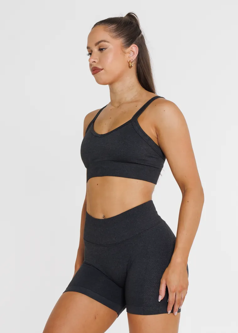 Prime Seamless Bra - Obsidian