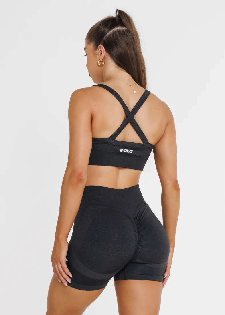 Prime Seamless Bra - Obsidian