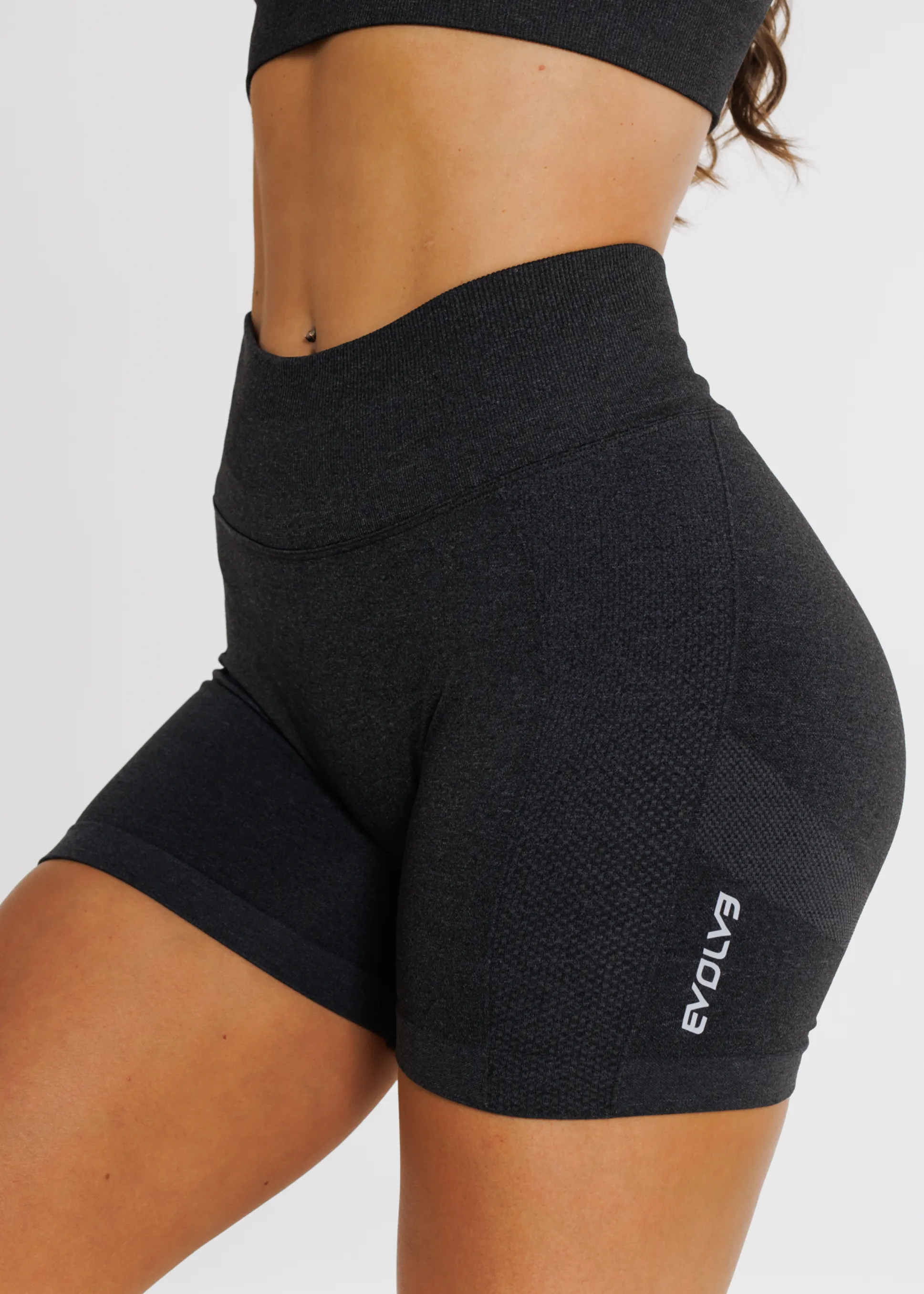 Prime Seamless Shorts - Obsidian