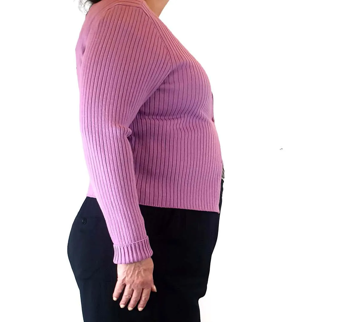 Princess Highway purple ribbed cotton mix knit cardigan size 18