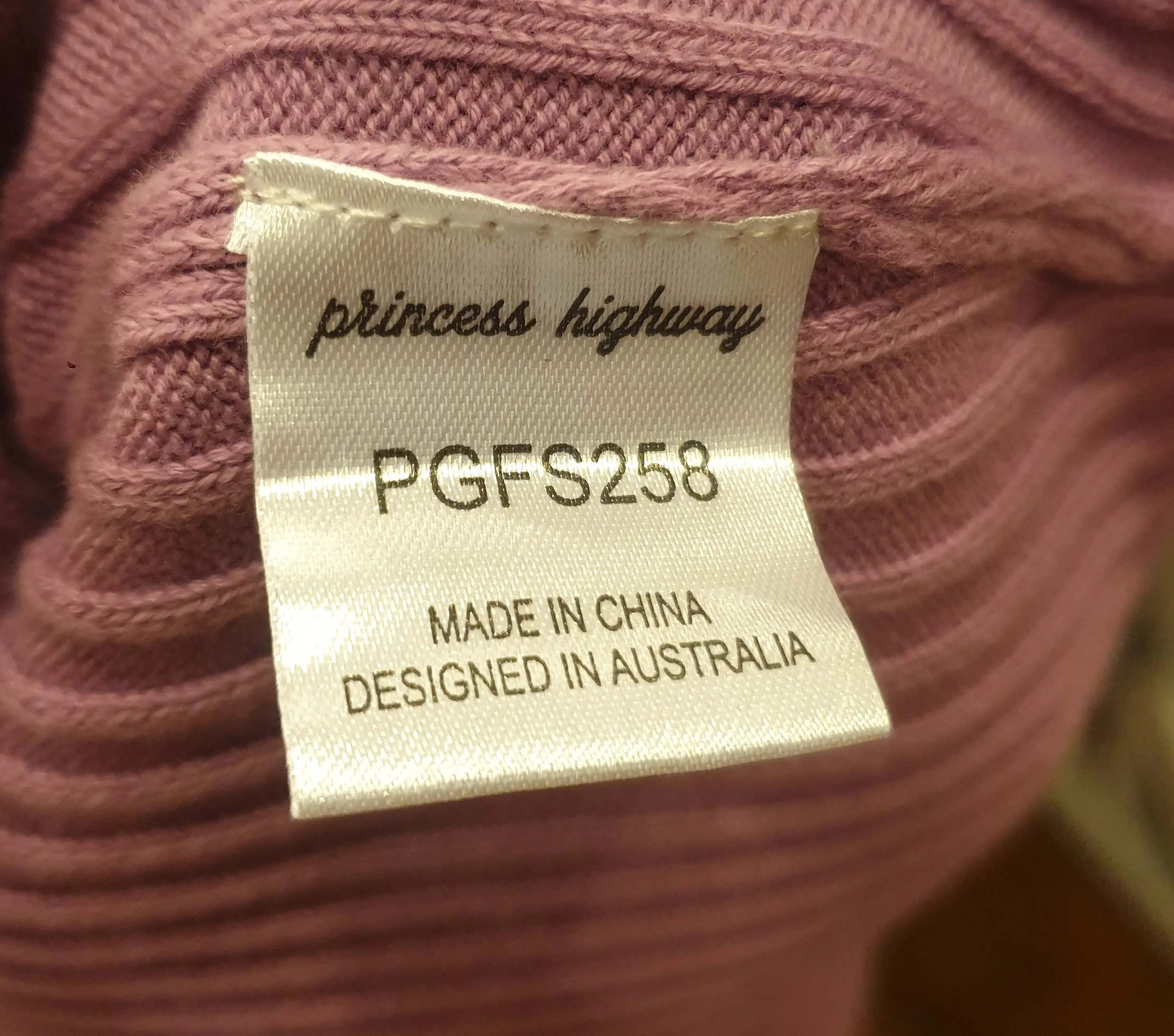 Princess Highway purple ribbed cotton mix knit cardigan size 18