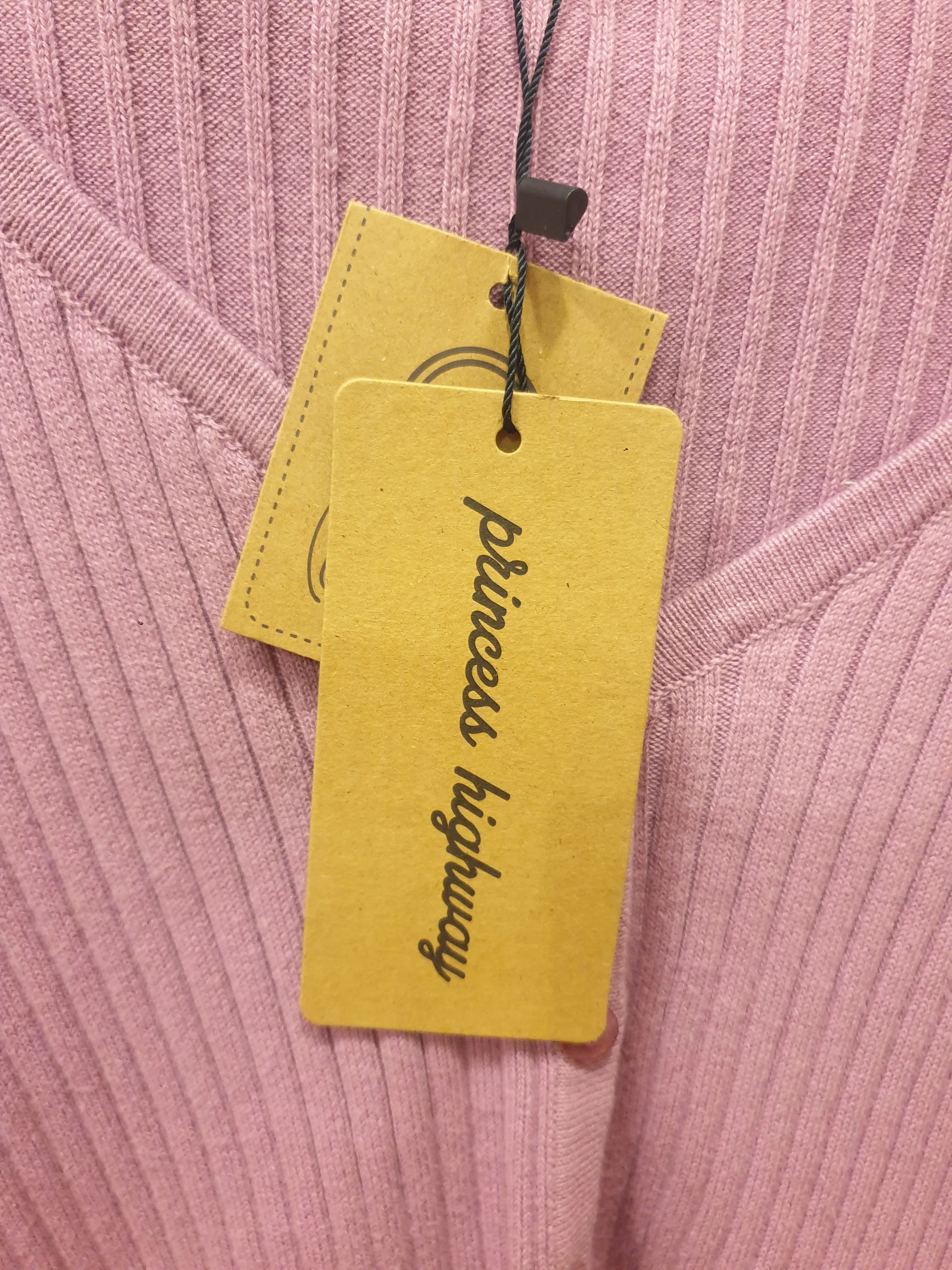 Princess Highway purple ribbed cotton mix knit cardigan size 18