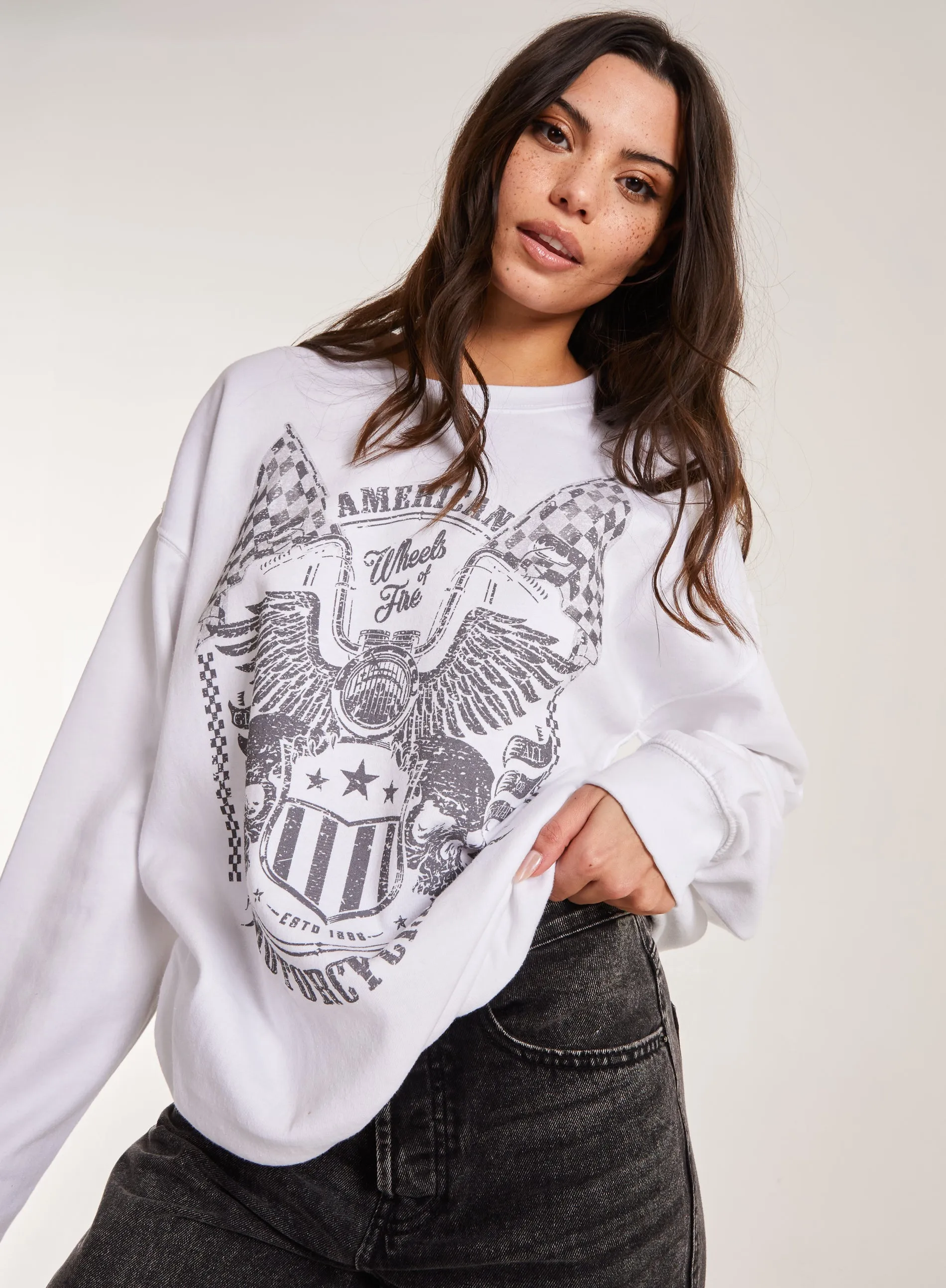Printed American Sweatshirt