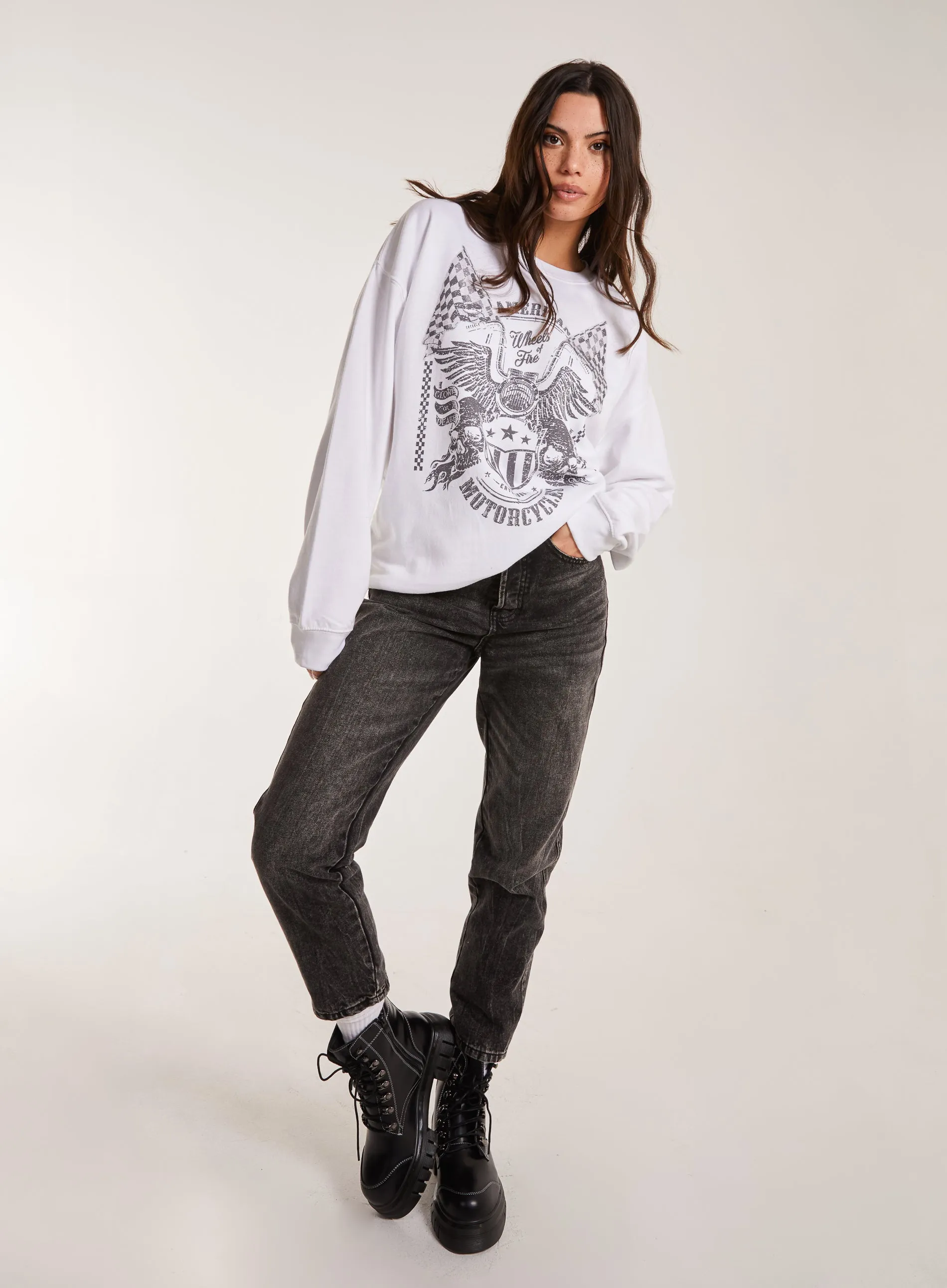 Printed American Sweatshirt