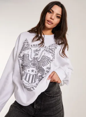 Printed American Sweatshirt