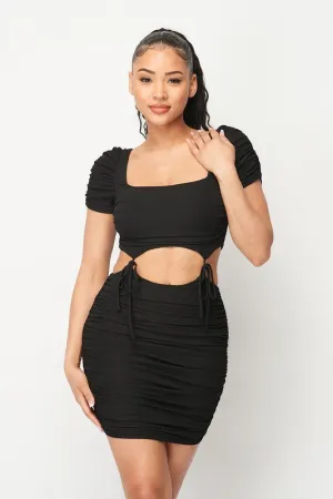 Privy Sultry Sally Black Ribbed Dress (multi size avail)
