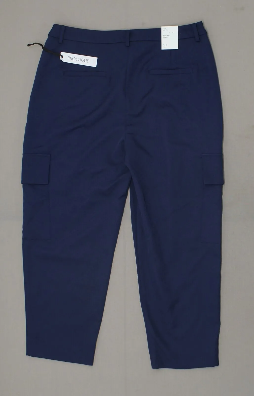 Prologue Women's Straight Leg Cropped Cargo Dress Pants