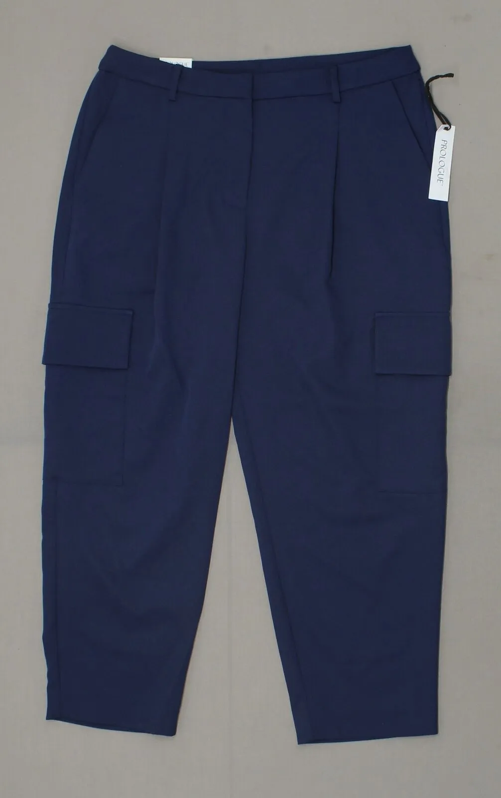 Prologue Women's Straight Leg Cropped Cargo Dress Pants