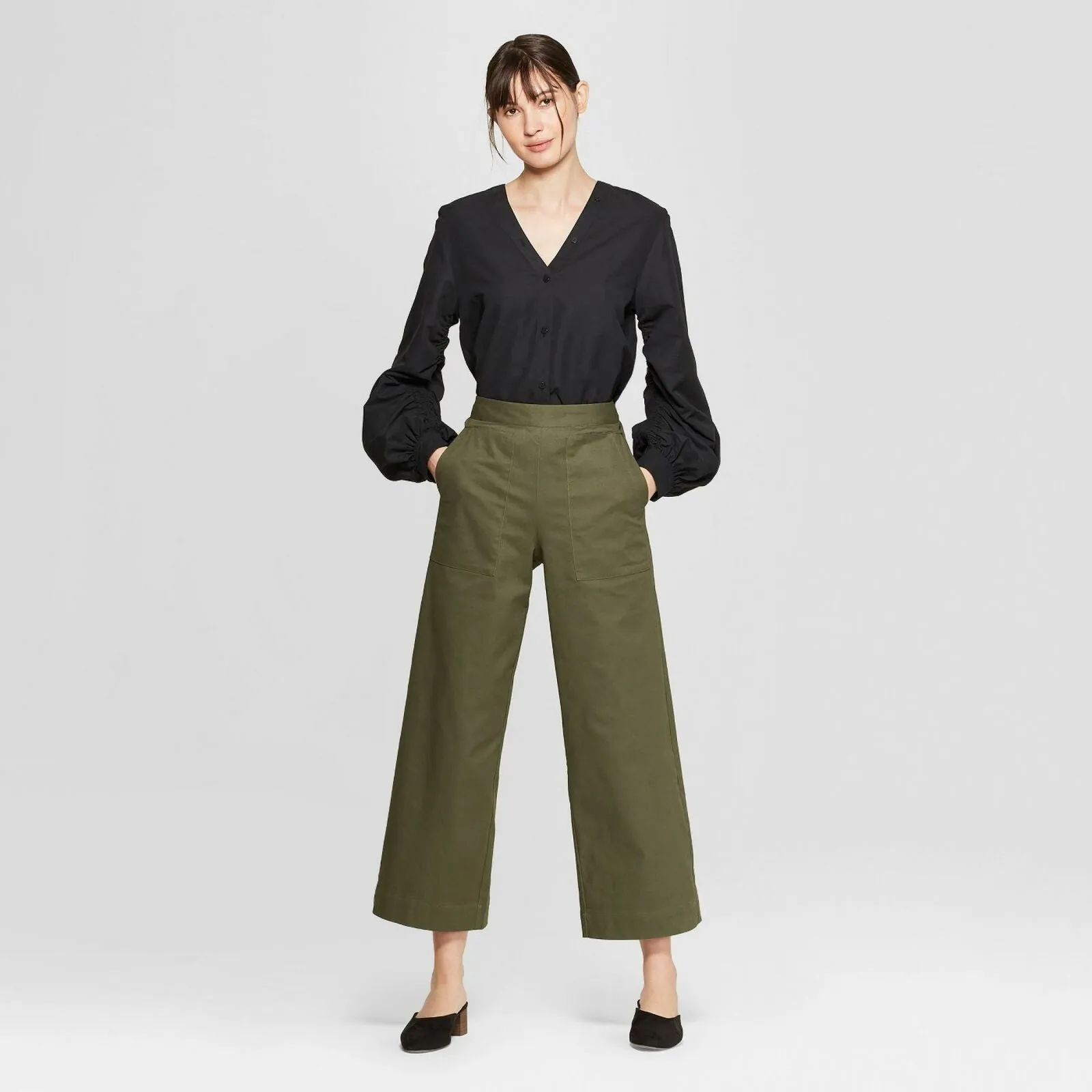 Prologue Women's Wide Leg Cropped Pants