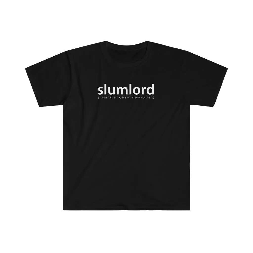 Property Manager T-shirt Slumlord I Mean Property Manager | Men's Fitted Short Sleeve Tee