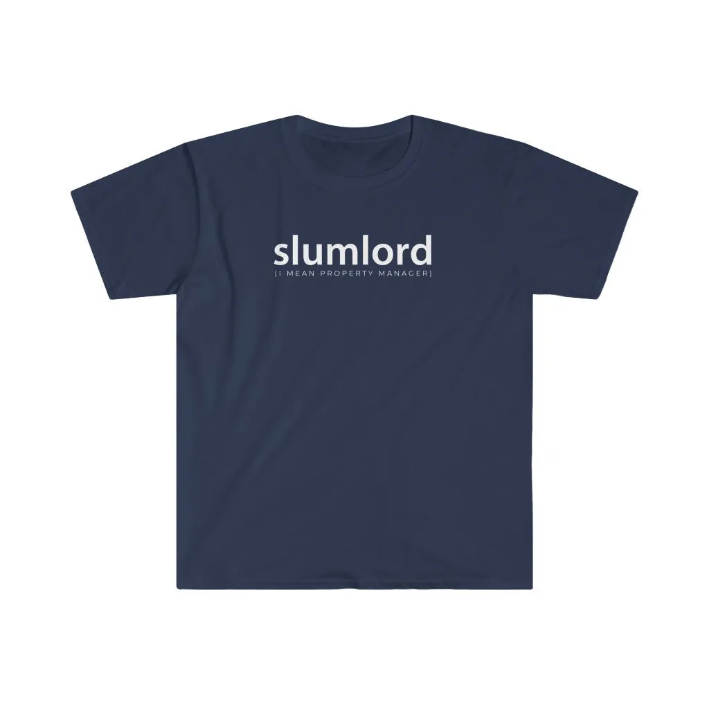Property Manager T-shirt Slumlord I Mean Property Manager | Men's Fitted Short Sleeve Tee