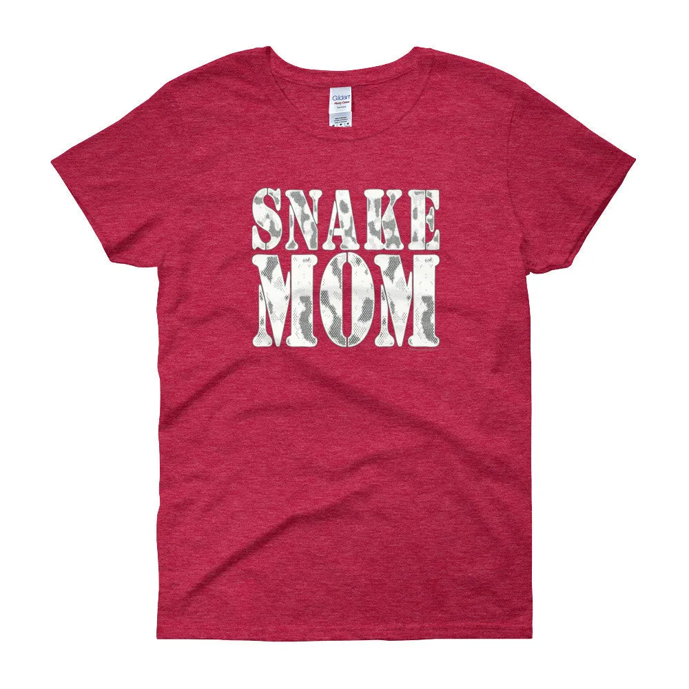 Proud Snake Mom Fitted T-Shirt