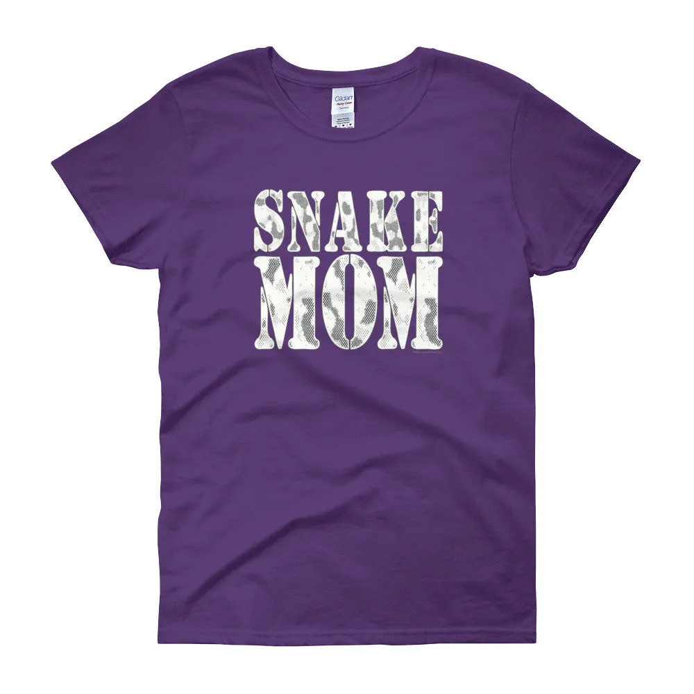 Proud Snake Mom Fitted T-Shirt