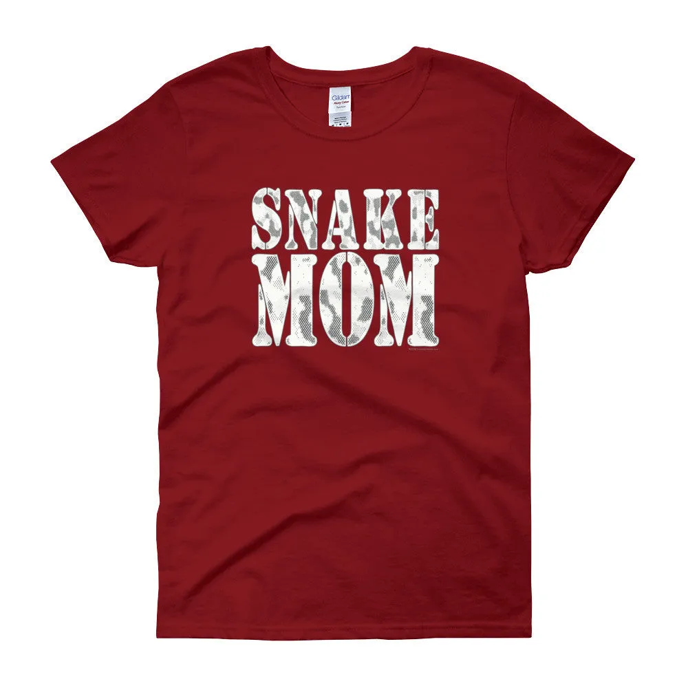 Proud Snake Mom Fitted T-Shirt