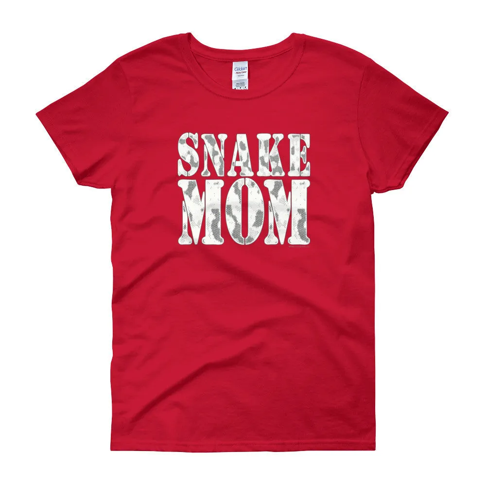 Proud Snake Mom Fitted T-Shirt
