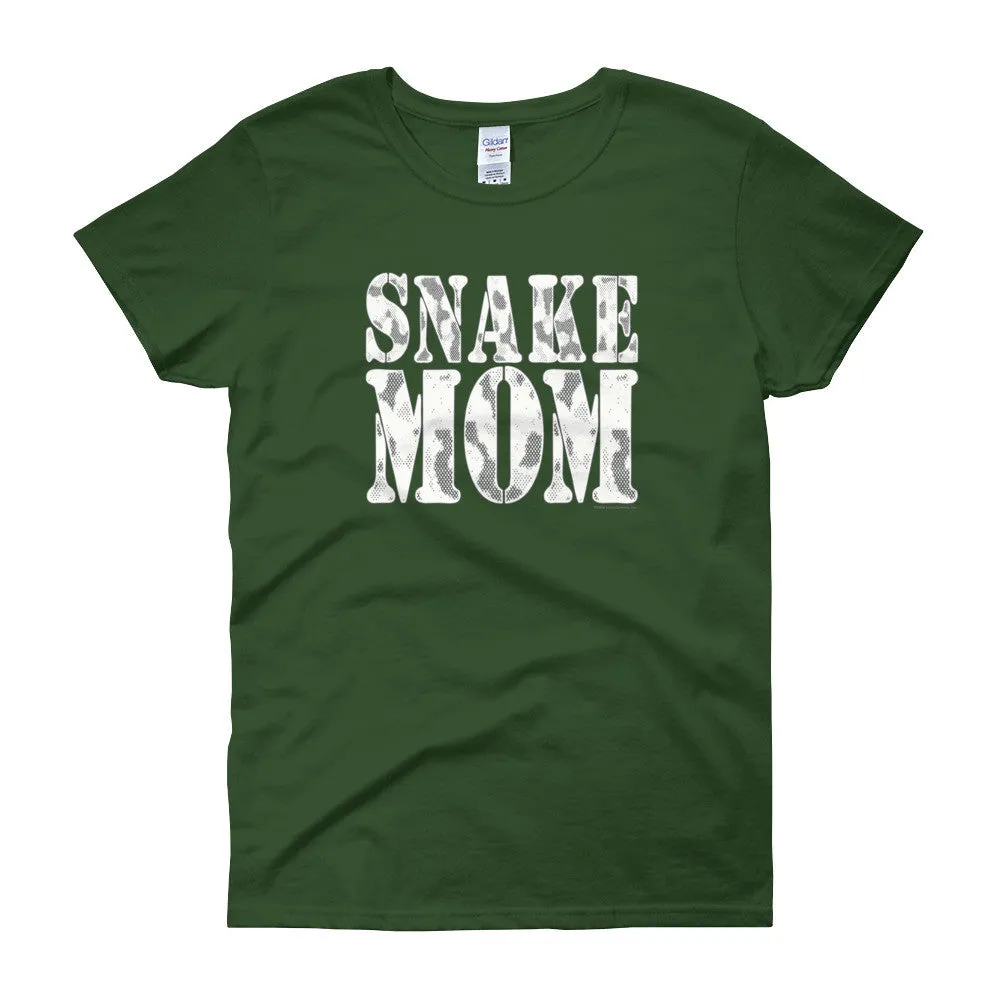 Proud Snake Mom Fitted T-Shirt