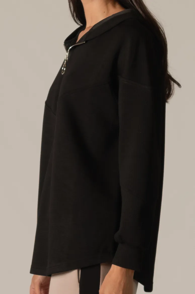 PT10959 - "Butter Modal" Half Zip Hooded Top