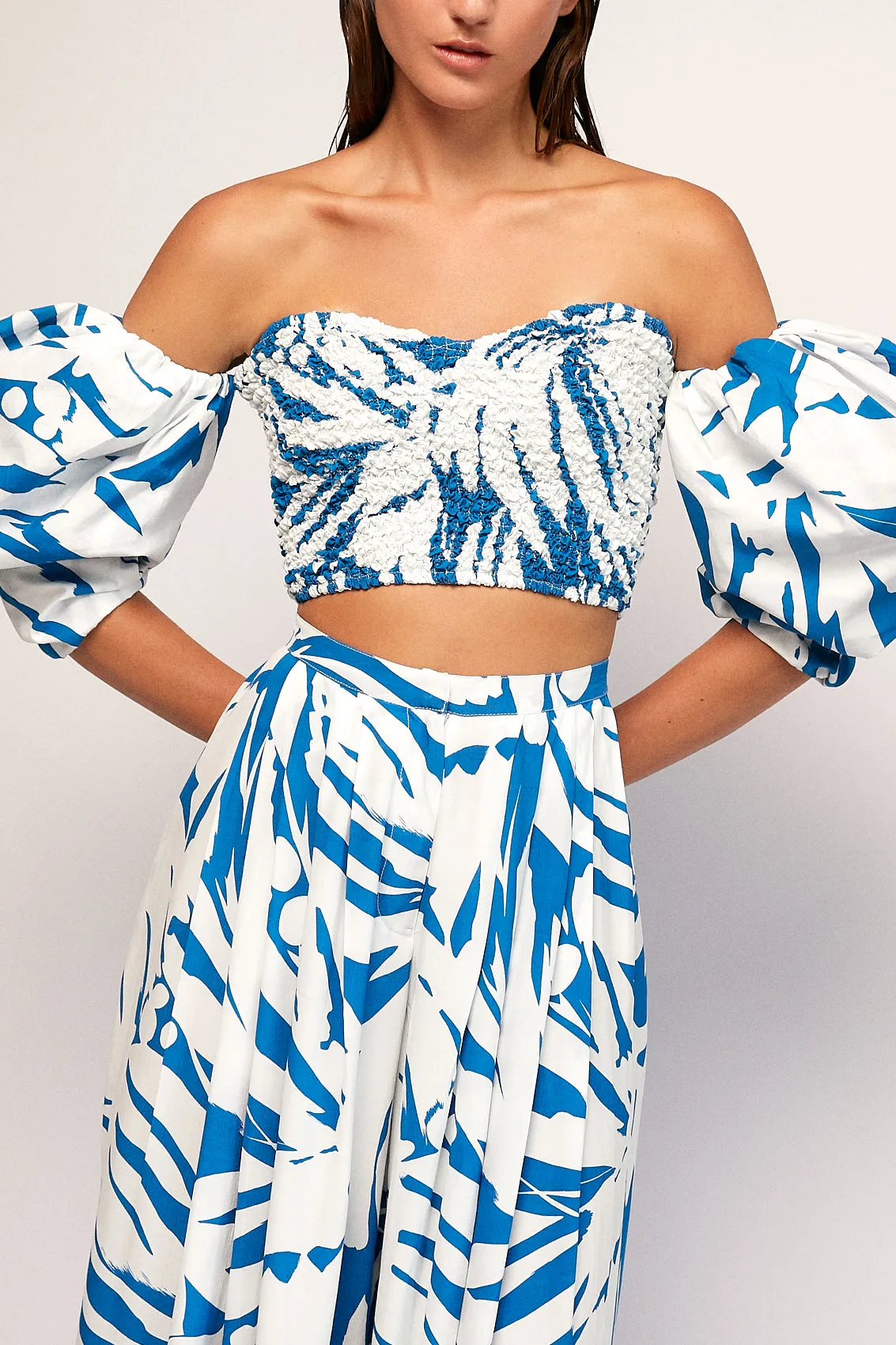 Puff Crop | Draping Pant
