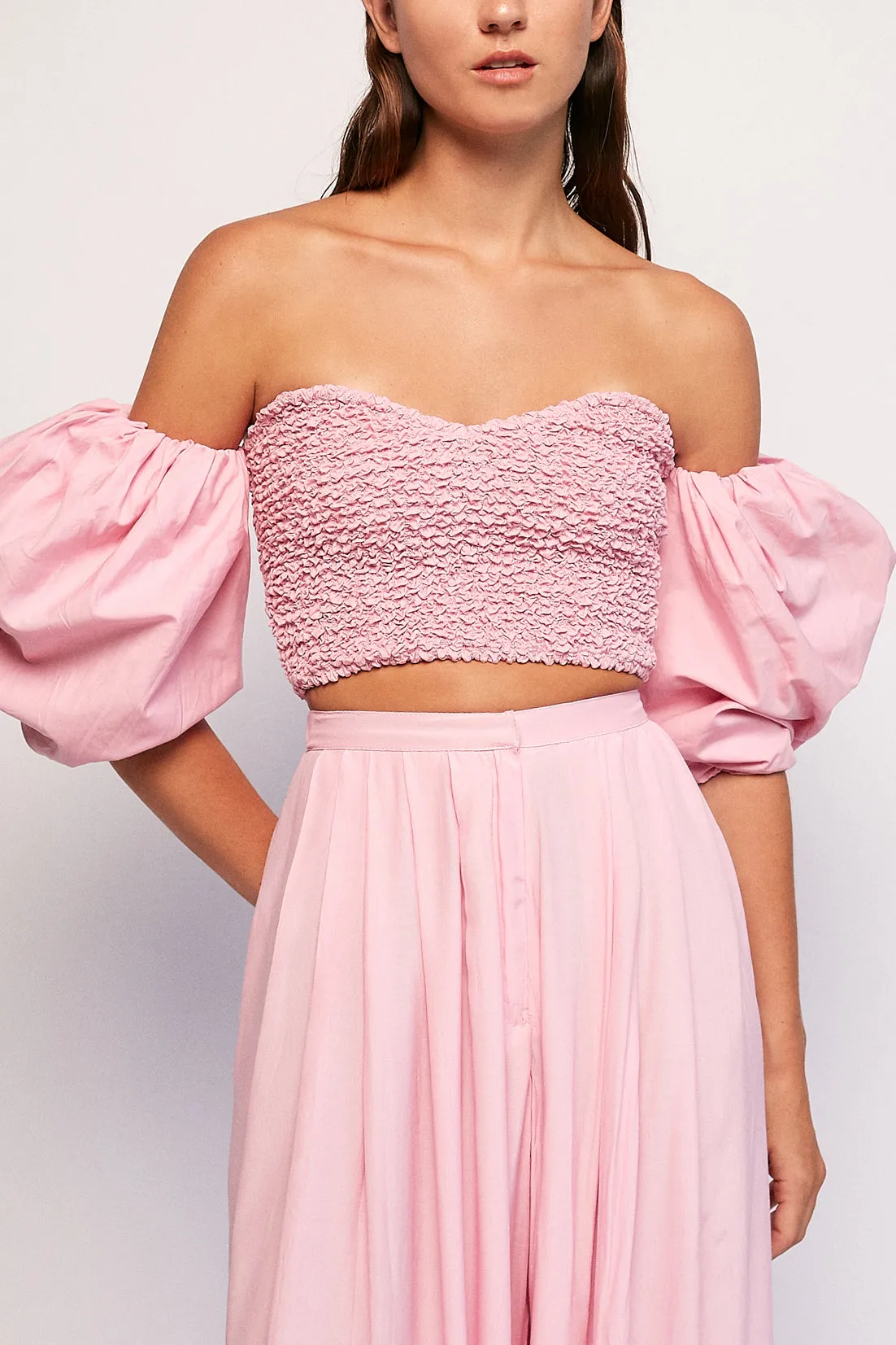 Puff Crop | Draping Pant