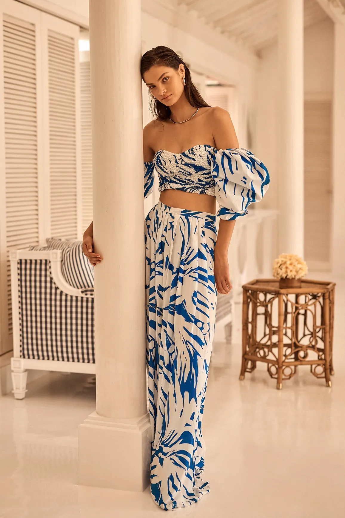 Puff Crop | Draping Pant