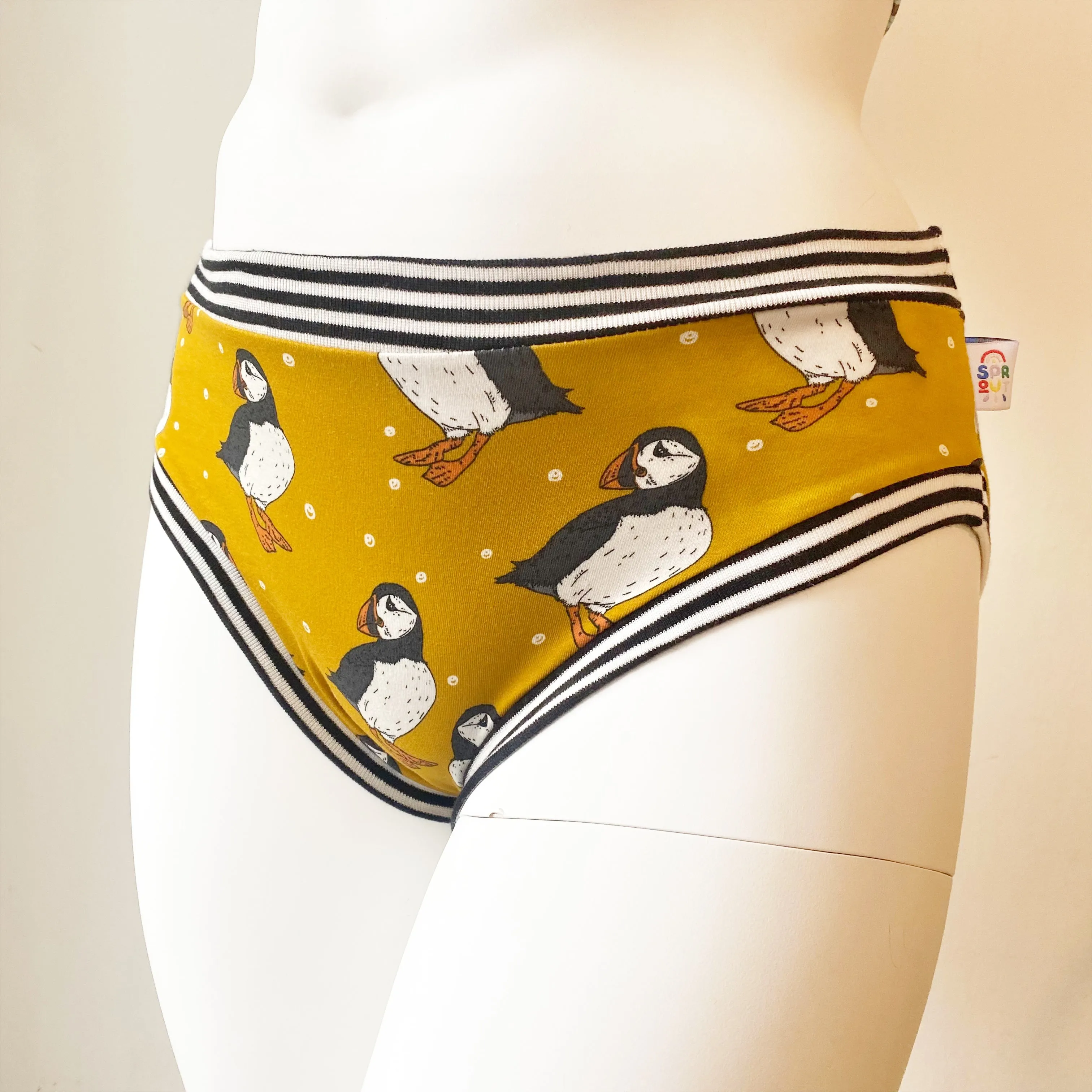 Puffin Adult Pants | Women's Knickers | Organic Cotton Underwear