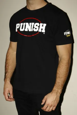 Punish Slim Fit T Shirt  - Black