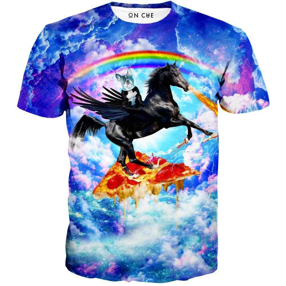 Puppy Riding Pegasus T-Shirt