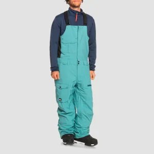 Quiksilver Utility Snow Bib Pants Brittany Blue