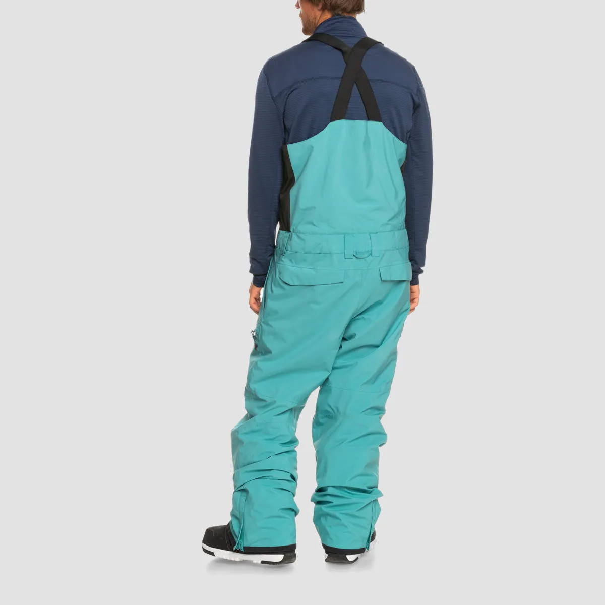 Quiksilver Utility Snow Bib Pants Brittany Blue