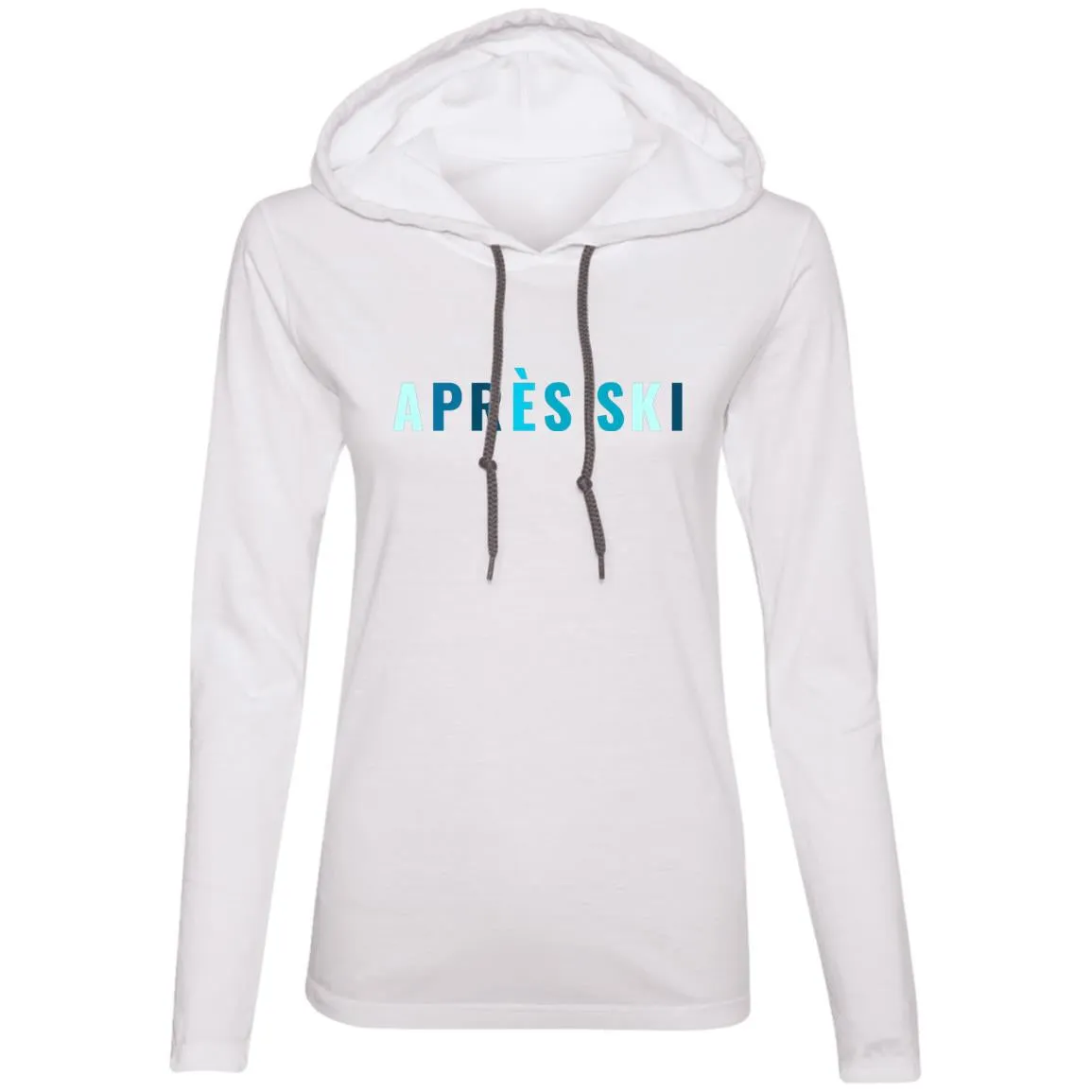 "Apres Ski- MULTI" Ladies' LS T-Shirt Hoodie