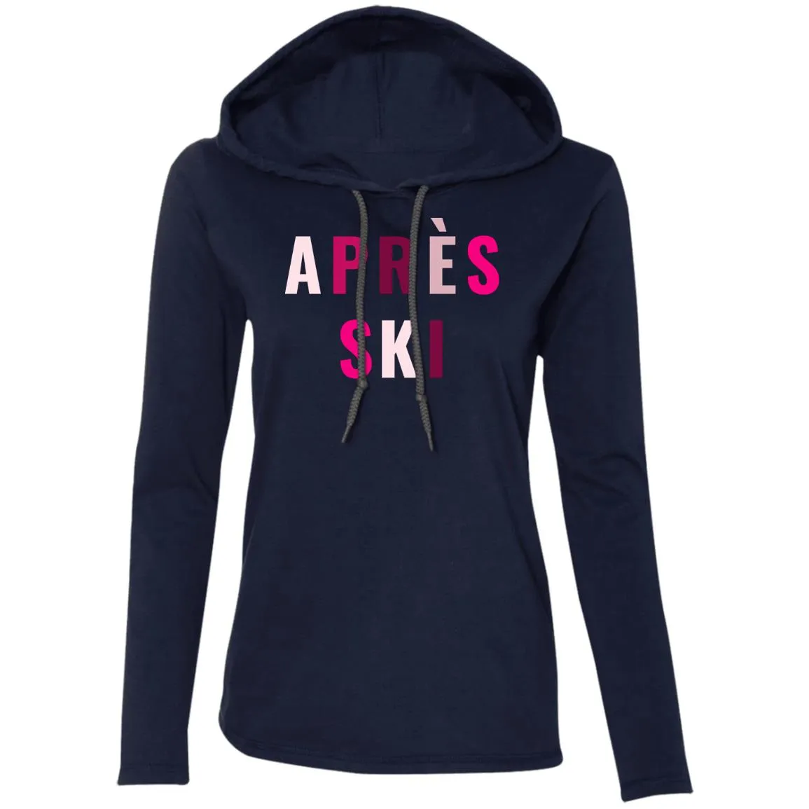 "Apres Ski- MULTI" Ladies' LS T-Shirt Hoodie