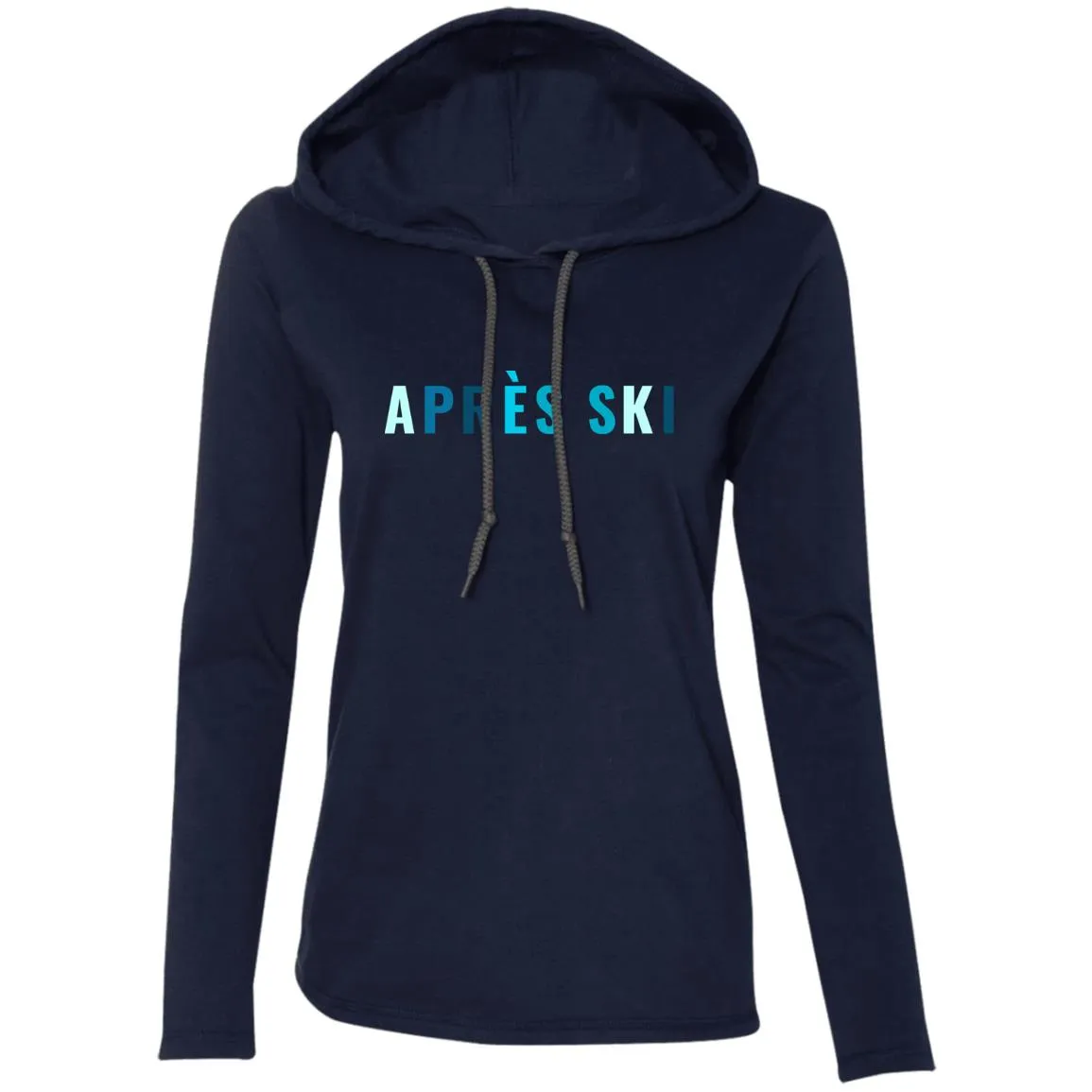 "Apres Ski- MULTI" Ladies' LS T-Shirt Hoodie