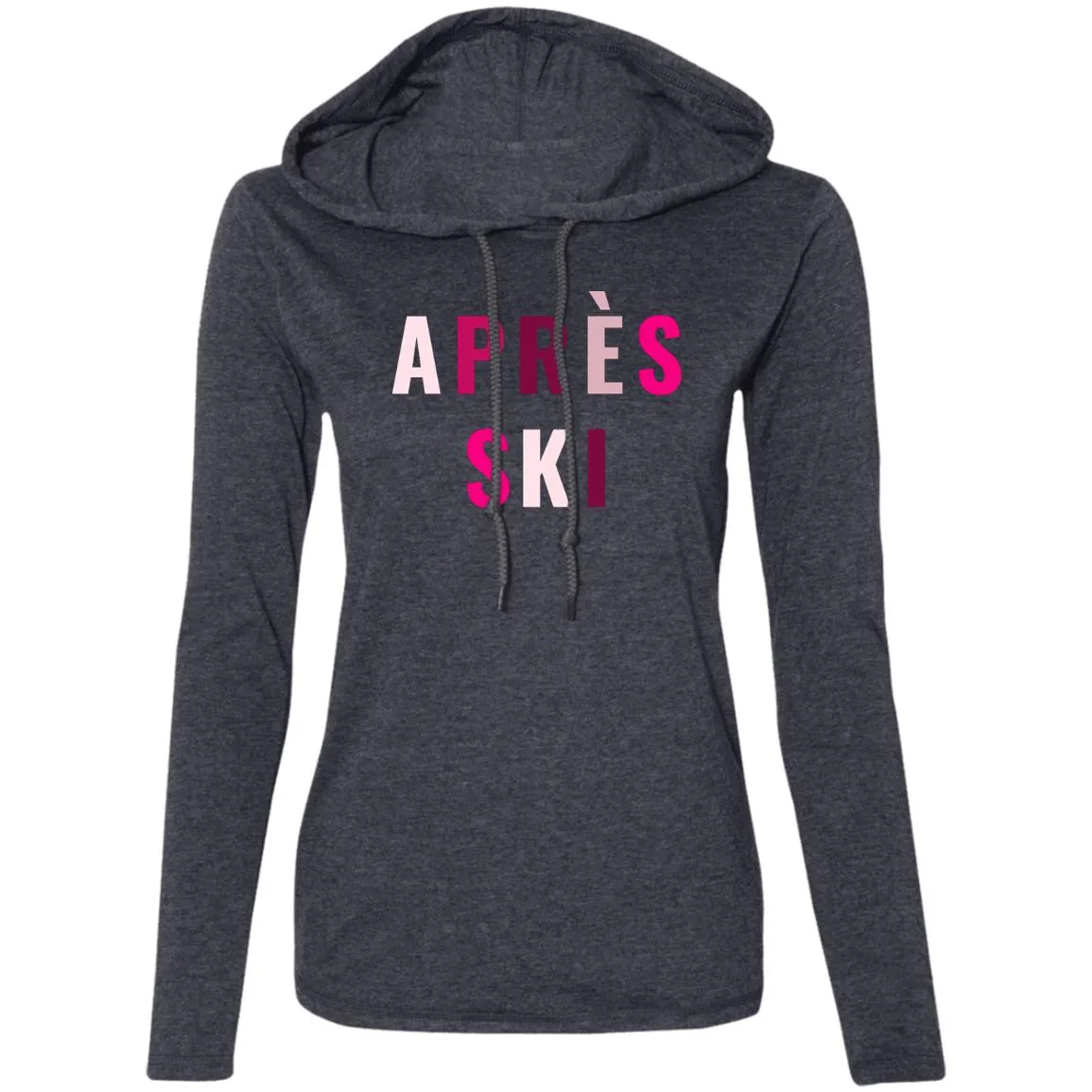 "Apres Ski- MULTI" Ladies' LS T-Shirt Hoodie
