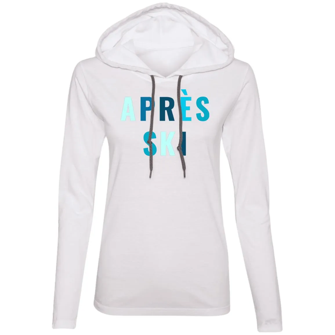 "Apres Ski- MULTI" Ladies' LS T-Shirt Hoodie