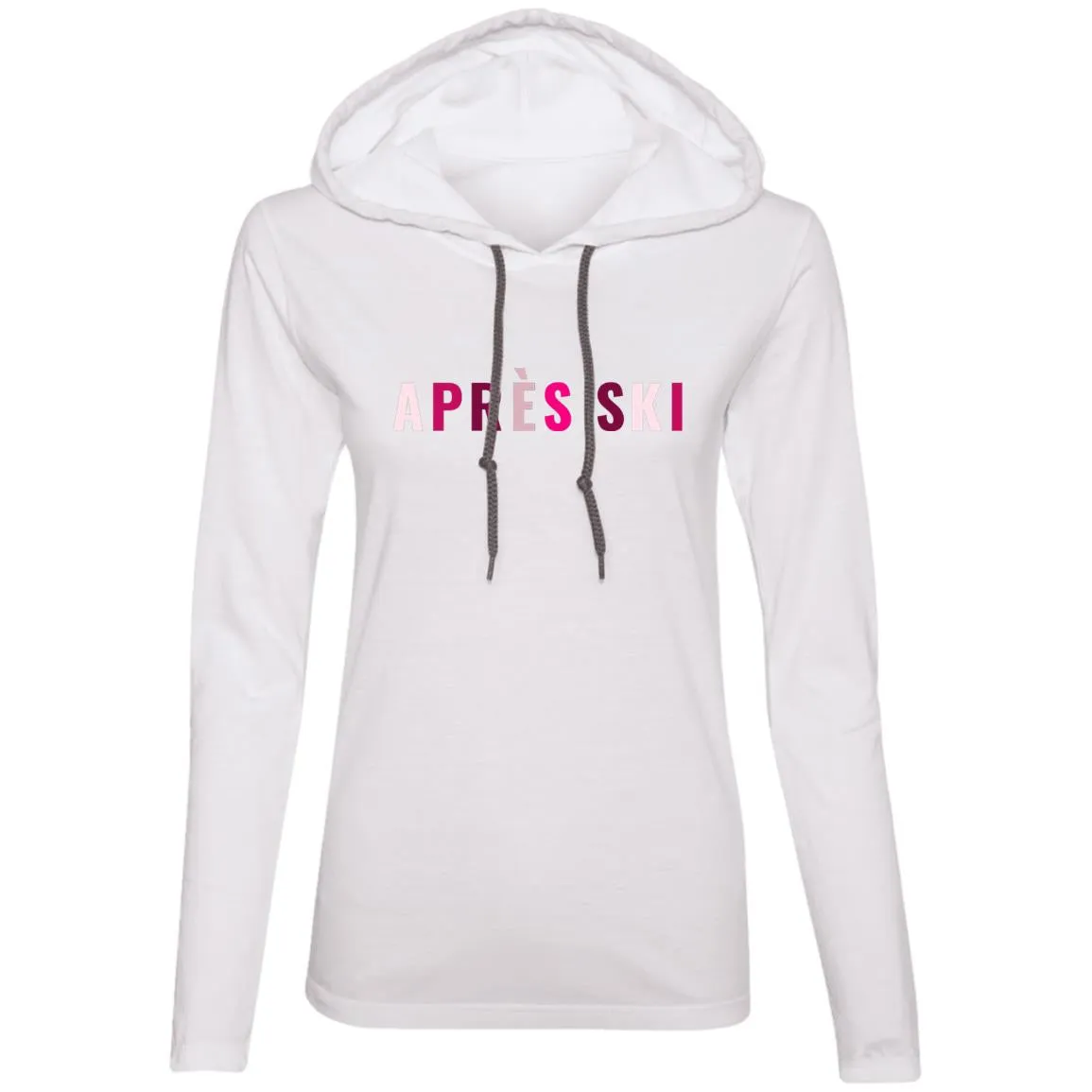 "Apres Ski- MULTI" Ladies' LS T-Shirt Hoodie