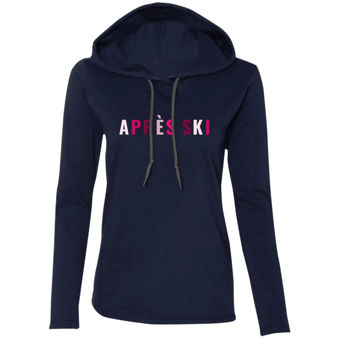 "Apres Ski- MULTI" Ladies' LS T-Shirt Hoodie
