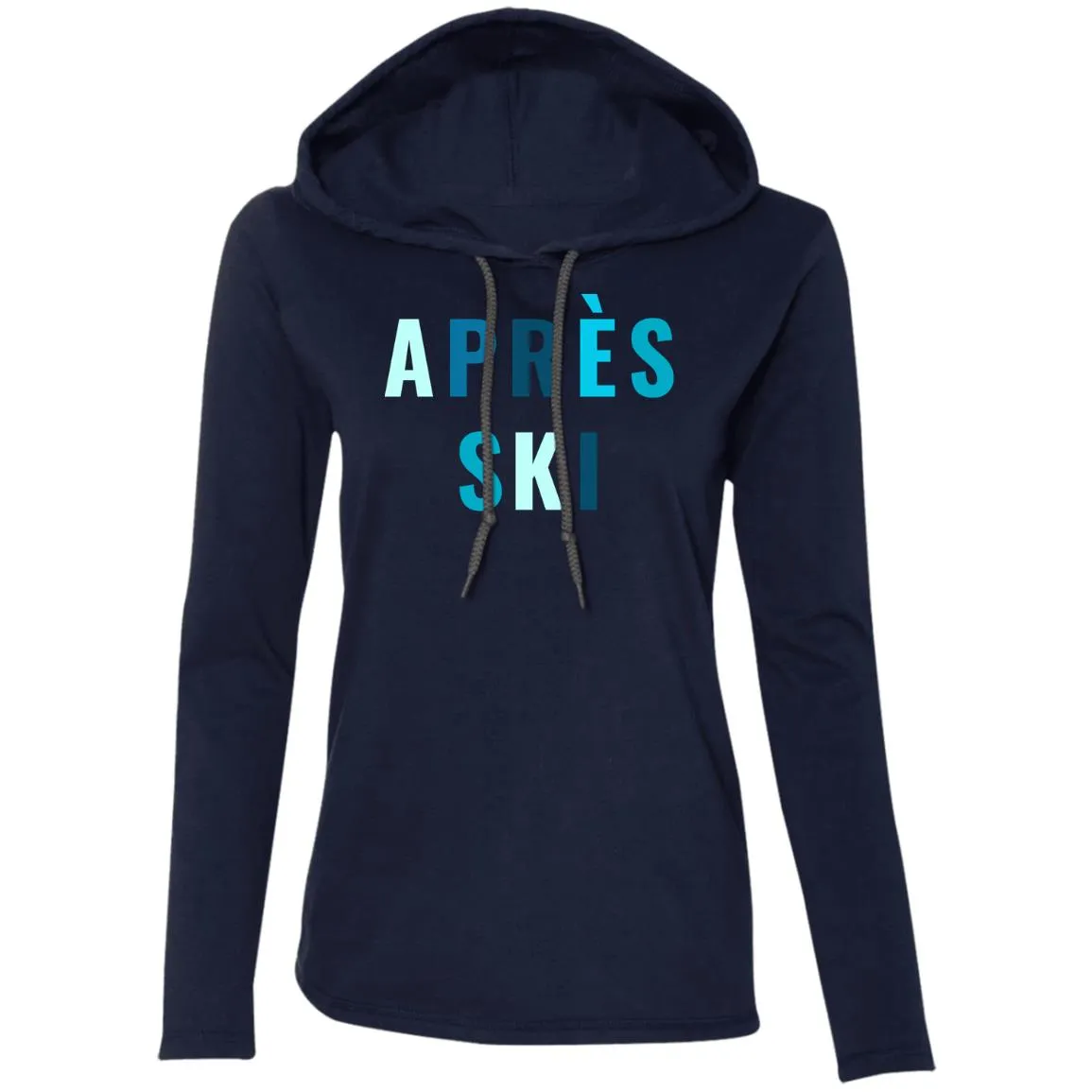 "Apres Ski- MULTI" Ladies' LS T-Shirt Hoodie