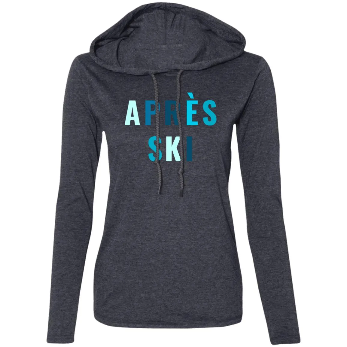 "Apres Ski- MULTI" Ladies' LS T-Shirt Hoodie