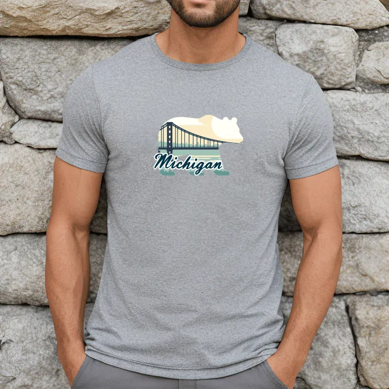 "Bear Bridge" Men's Crew T-Shirt