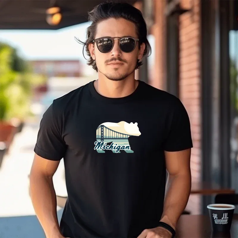"Bear Bridge" Men's Crew T-Shirt