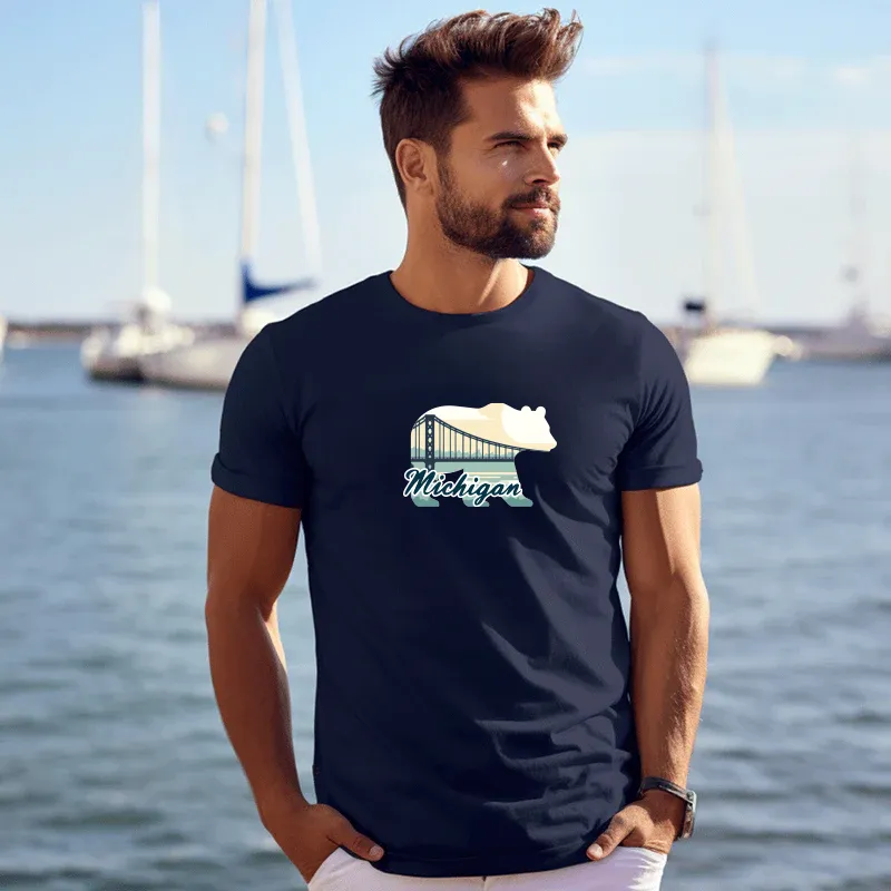 "Bear Bridge" Men's Crew T-Shirt