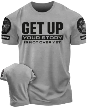 "Get Up" Funny Motivational Workout Gym T-Shirt for Men
