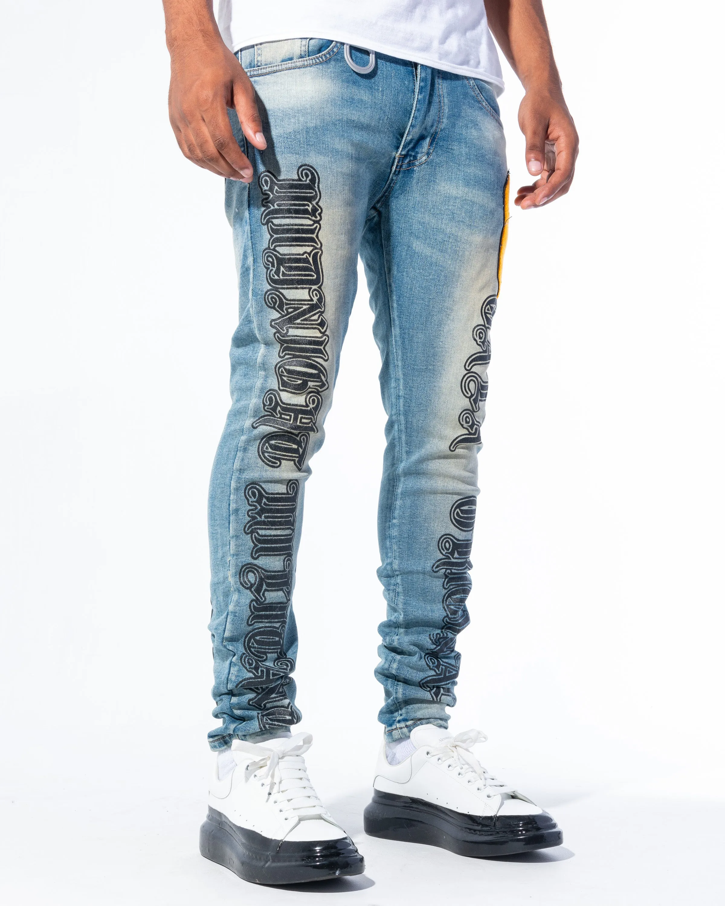 "IMPERIAL DENIM" STONE/GOLD/BLACK