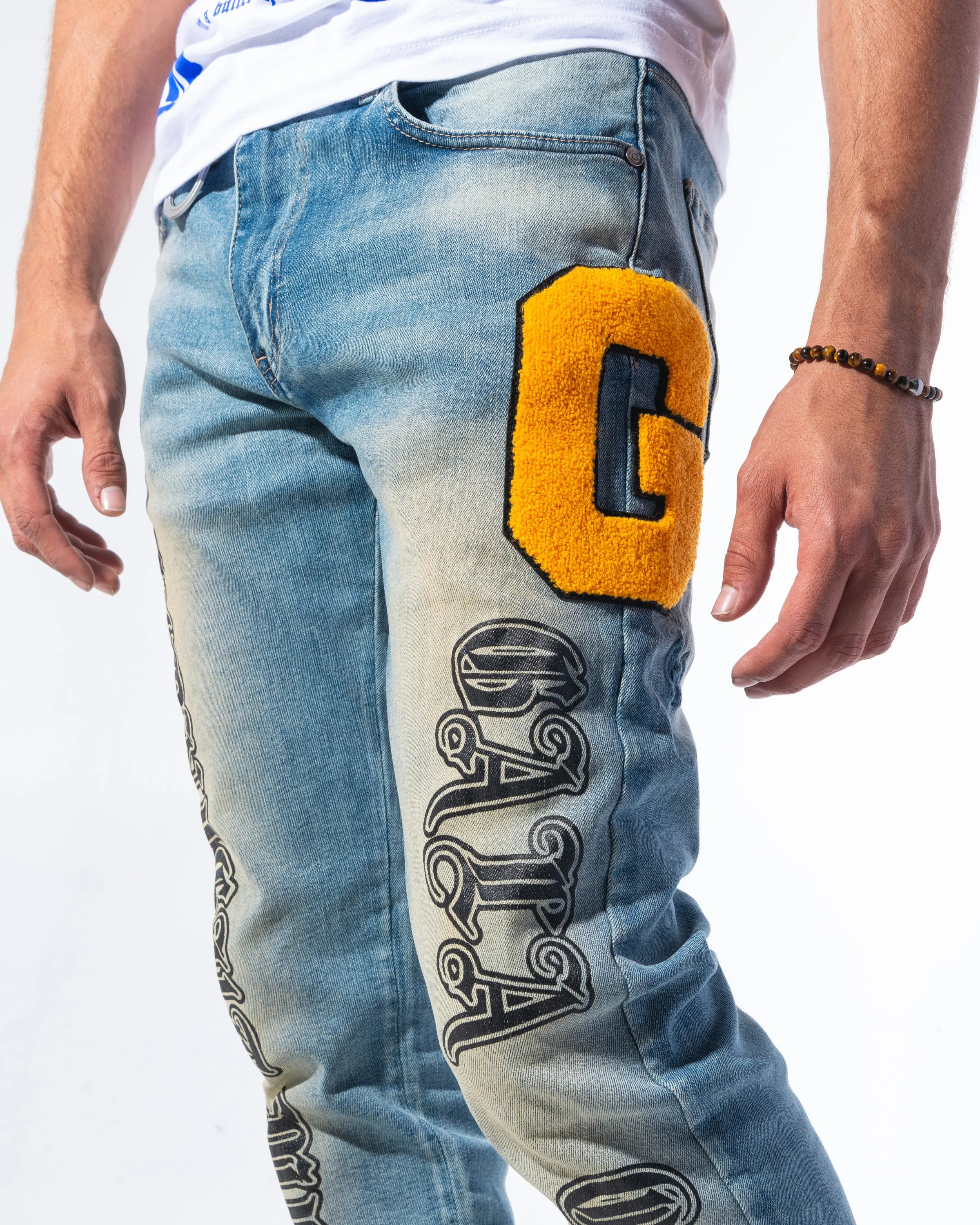 "IMPERIAL DENIM" STONE/GOLD/BLACK