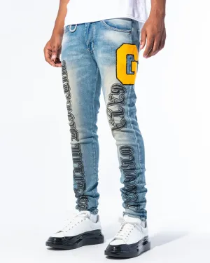 "IMPERIAL DENIM" STONE/GOLD/BLACK