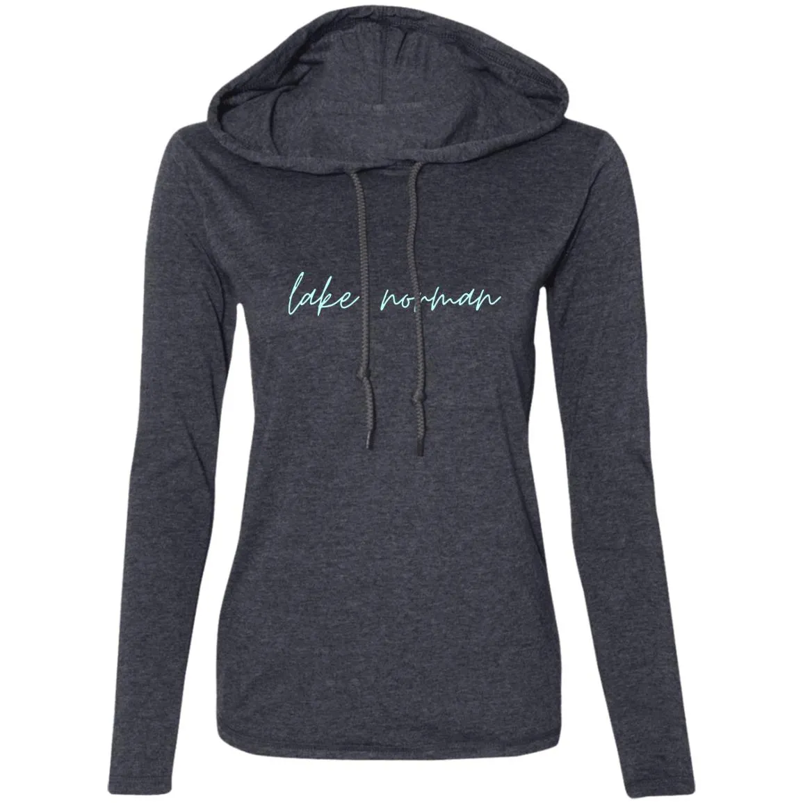 "Lake Norman" Ladies' LS Hooded T-Shirt
