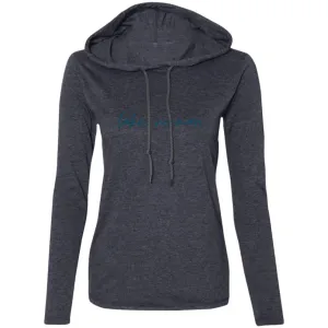 "Lake Norman" Ladies' LS Hooded T-Shirt